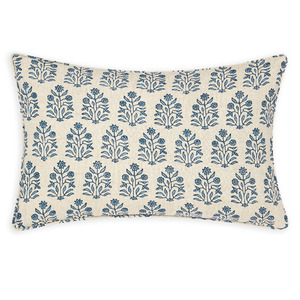 Cushion Covers Inners: Walter G - Amer Azure (Hand Block Printed) Cushion Cover ONLY