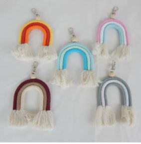Wooden Toys: MACRAME RAINBOWS (2 PACK)  10CM X 12CM