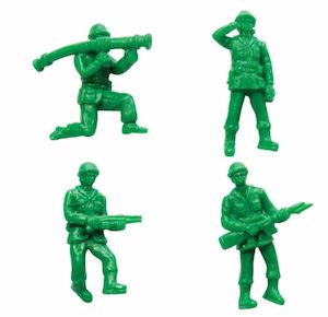 Wooden Toys: Soldier Wally Crawlys