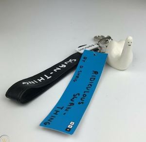 David Shrigley: Ridiculous Swan Thing Keychain by David Shrigley