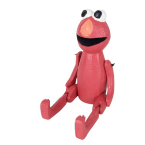 Wooden Elmo Figurine