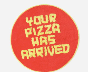 Decor: 'Your Pizza Has Arrived' Rug by David Shrigley