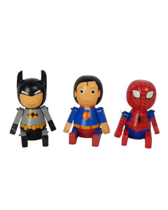 For The Kids: Mini Wooden Superheroes-Set of 3