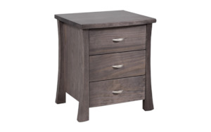 Bedside Tables: Hudson 3 Drawer Bedside Table