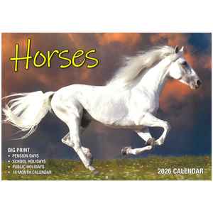 Stationery: 2026 Wall Calendar - Horses