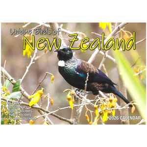 2026 Wall Calendar - Unique Birds Of New Zealand
