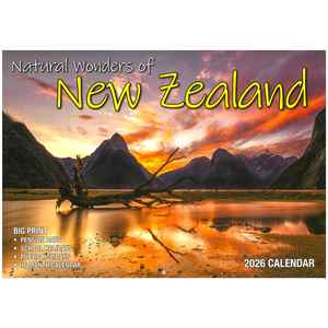 2026 Wall Calendar - Natural Wonders Of New Zealand