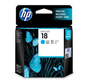 HP 18 Cyan Original Ink Cartridge