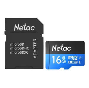 Netac P500 microSDHC UHS-I Card with Adapter 16GB