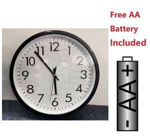 Gifts 1: 10’’ WALL CLOCK ROUND - NO Tick Tock - Black