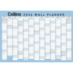 Collins 2026 Wallplanner Double Sided 990 x 700 / Laminated