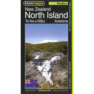 Kiwimaps North Island New Zealand Pathfinder Map
