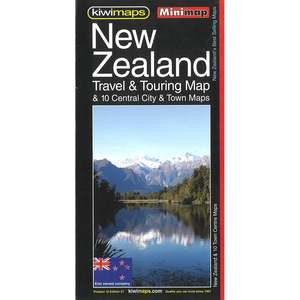New Zealand: Kiwimaps New Zealand Touring & 10 Towns Minimap