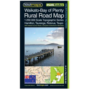Waikato-Bay Of Plenty Rural Roads Topographic Map 250-4