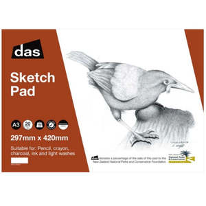 Art Pads Books: DAS SP SKETCH PAD (SADDLEBACK) 20sht A3