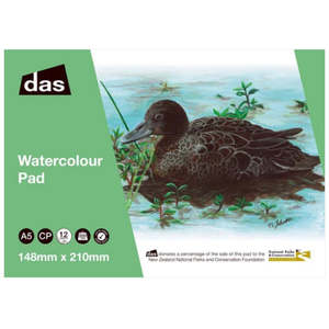 DAS W/C PAD (BROWN TEAL) 12sht 200gsm A5