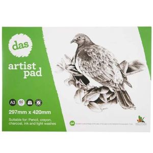DAS ARTISTS PAD (WOODPIGEON) 60sht A3