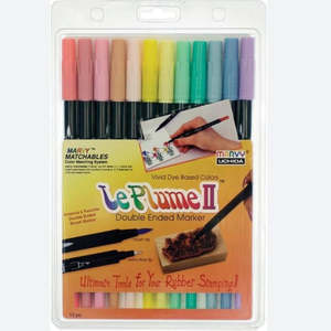 Art Writing Instruments: Marker Le Plume Dual Top Marker - Pastel Set 12pc