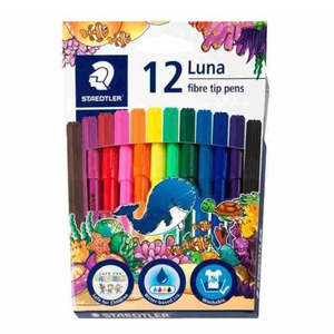 Staedtler Luna Fibre Tip Pens 12pc