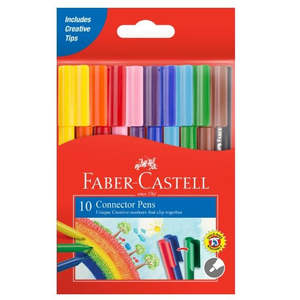Faber Castell Connector Pens Markers Wallet of 10