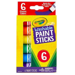 Crayola Washable Paint Sticks 6 Pack