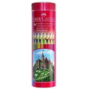 Faber-Castell Colour Pencils Round Tin of 36