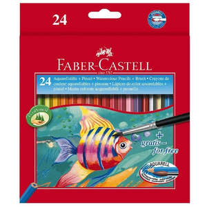 Coloured Pencils: Faber-Castell Watercolour Pencils 24 Pack
