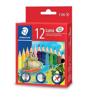 Coloured Pencils: Staedtler Luna Half Colour Pencil 12S