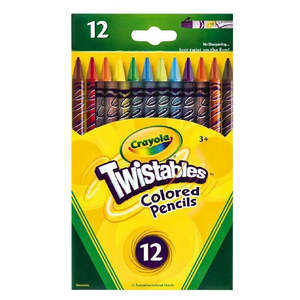 Crayola Twistable Colored Pencils 12 Pack Multi-Coloured 12 Pack