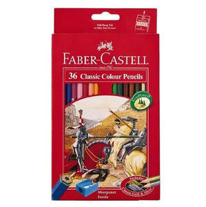 Faber-Castell Classic Colour Pencils Multi-Coloured 36 Pack