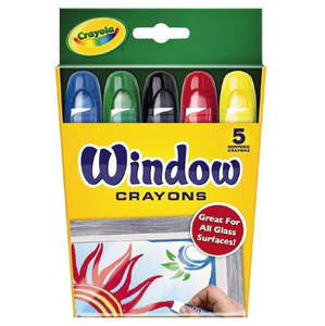 Crayola Window Crayons 5 Pack Assorted 5 Pack