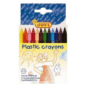 Crayons Chalk: Jovi Plastic Crayons Assorted 12 Pack