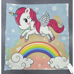 Home Living Gifts: Cushion Cover Unicorn / Rainbow