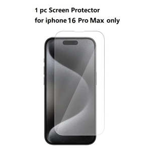 Tempered Glass Screen Protector for iPhone 16 Pro Max