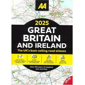 AA 2025 Road Atlas Great Britain and Ireland