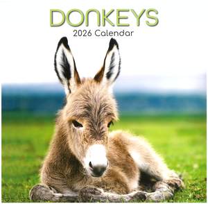 2026 Bc Calendars: 2026 Wall Calendar - Donkeys