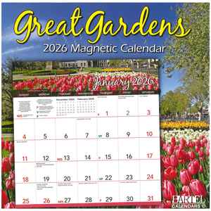 2026 Magnetic Calendars: 2026 Magnetic Wall Calendar - Great Gardens