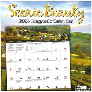 2026 Magnetic Wall Calendar - Scenic Beauty