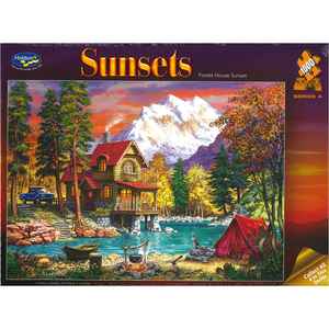 1000 Pieces Jigsaws: Jigsaw Puzzle 1000 Pcs NZ Made Sunsets - Forest House Sunset