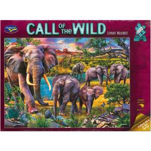 Jigsaws 1: Jigsaw Puzzle 1000Pcs - Call Of The Wild - Elephant Walkabout