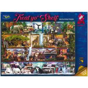 Jigsaw Puzzle 1000Pcs - Treat Yo' Shelf - Amazing Animal Kingdom