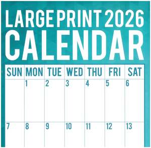 2026 Wall Calendar - Large Print