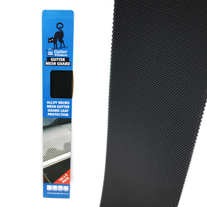 Products: Gutter Whiskers Gutter Mesh Guard Alloy - 6 pieces @ 1M length - AX450 Brownbrush