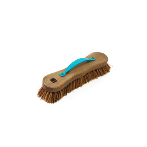 Products: Superior Iron Wood Handle Scrub - Wood Stock Fibre Fill - Blue - NA1271B Brownbrush