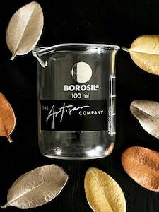 Metallic Alchemy: Glass Beaker Lab Grade