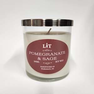 Pomegranate & Sage Soy Wax Candle