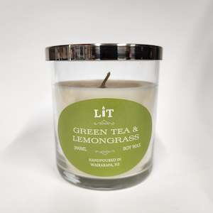 Green Tea & Lemongrass Soy Wax Candle