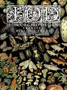 Iod Transfers: MILLOT'S PAGES IOD TRANSFER PAD - EIGHT 12X16" SHEETS