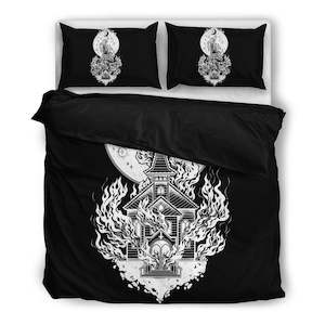 Bedding Sets: Burning Church Bedding Set