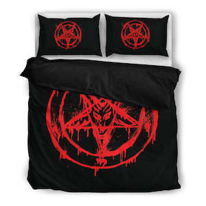 Bedding Sets: Red Pentagram Bedding Set